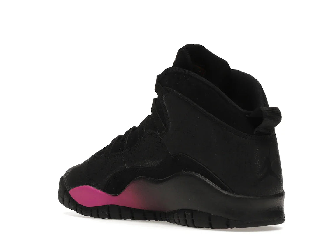 Jordan 10 Retro Schwarz Fuchsia Schwarz (GS)
