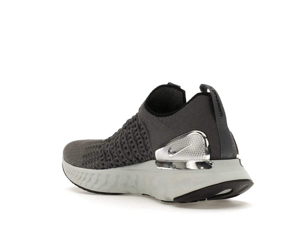 Nike React Phantom Run Flyknit 2 Eisengrau Silber