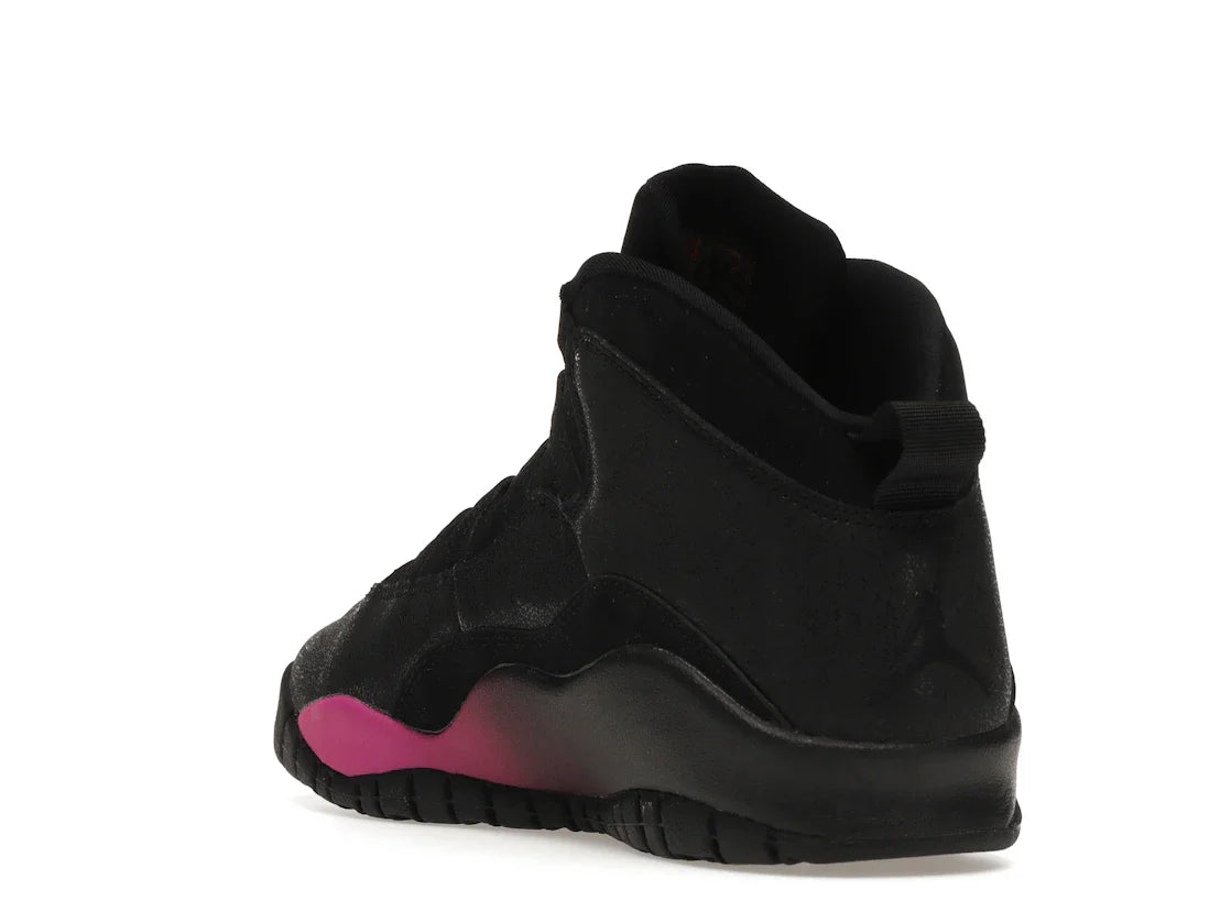 Jordan 10 Retro Schwarz Fuchsia Schwarz (GS)
