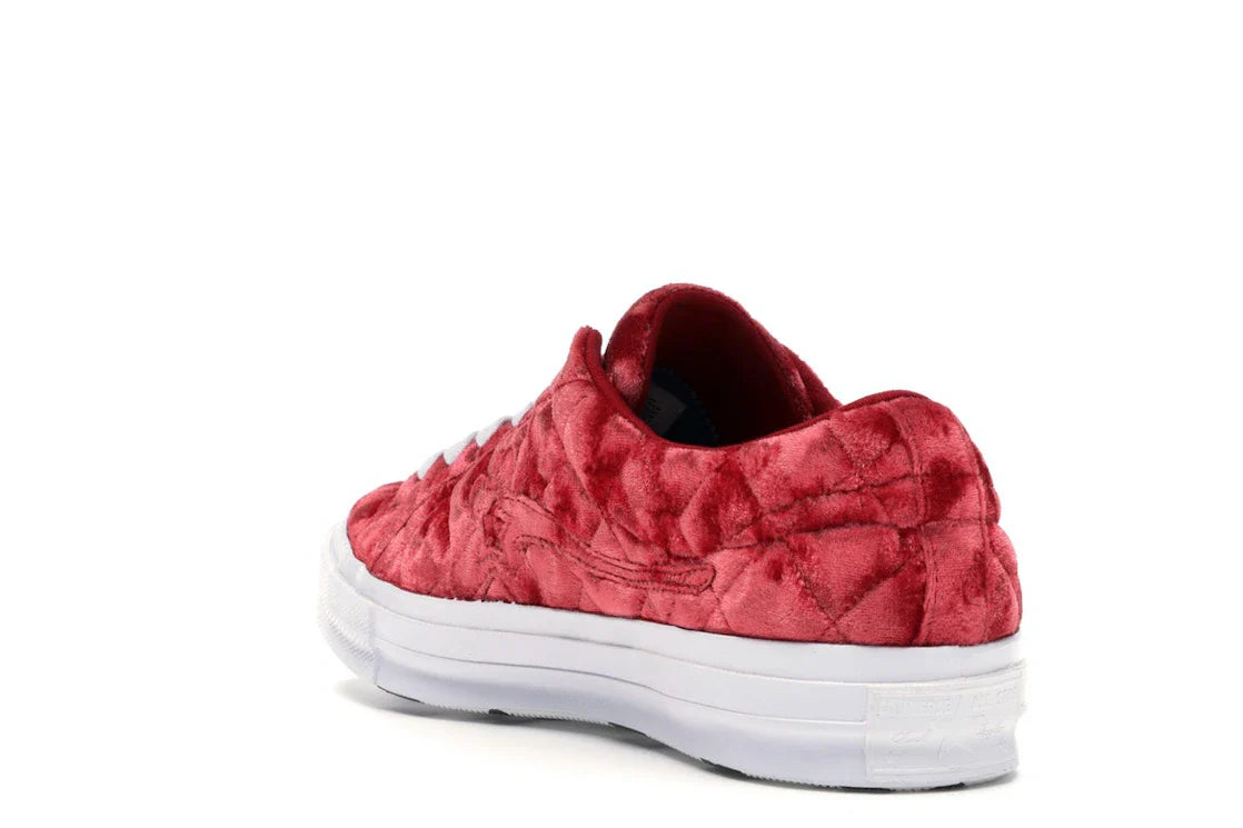 Converse One Star Ox Golf le Fleur TTC Gesteppter Samt Barbados Cherry