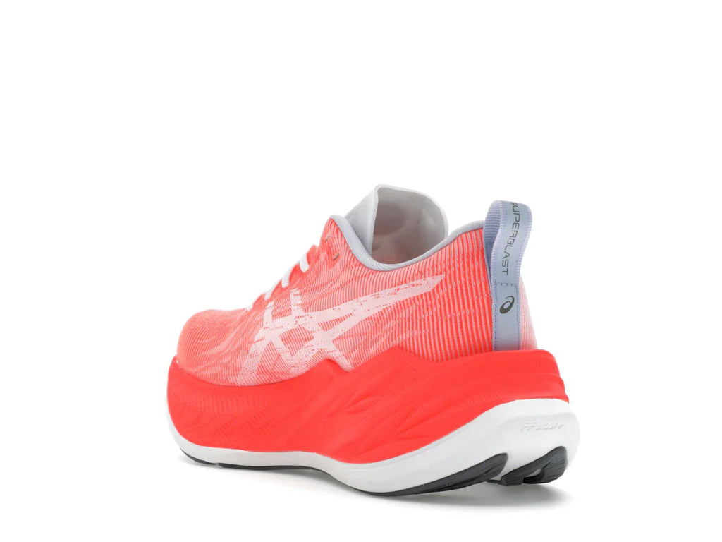 ASICS Superblast Weiß Sonnenaufgang Rot