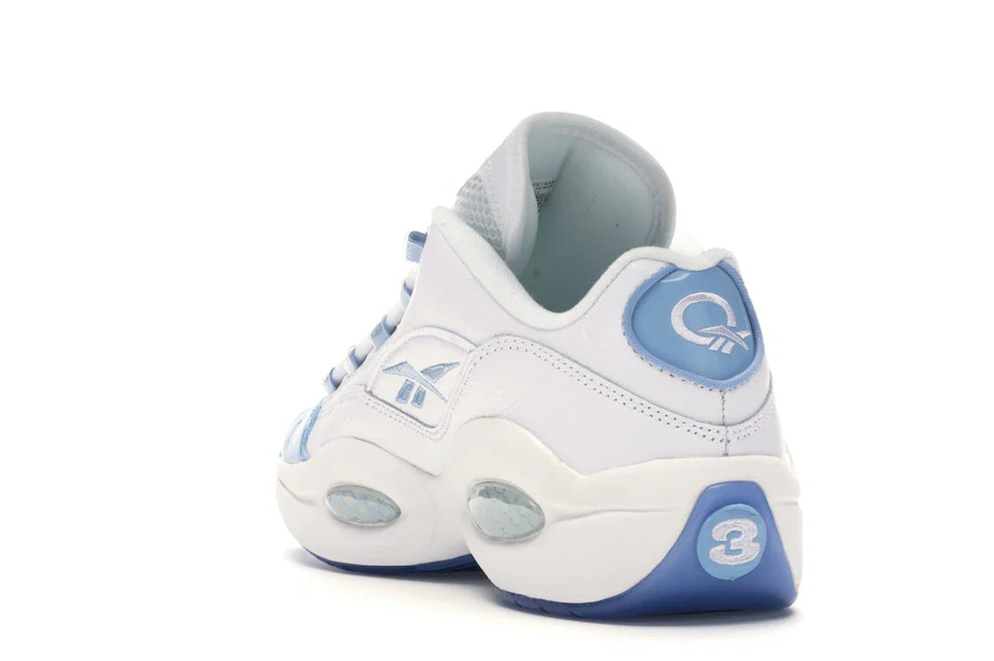 Reebok Question Low Patent Toe Carolina Blue