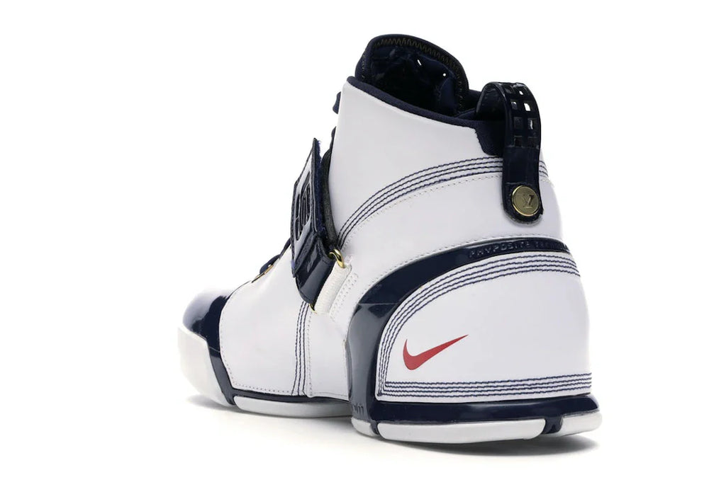 Nike LeBron 5 Weiß Navy Metallic Gold