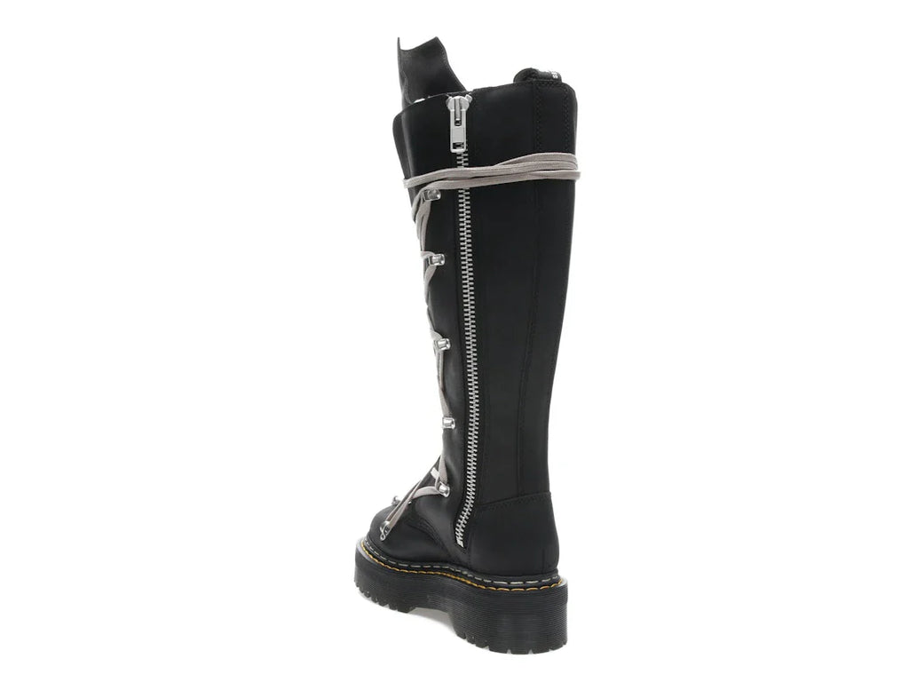 Dr. Martens 1460 DRKSHDW Quad Sole Pentalace Boot Rick Owens Schwarz