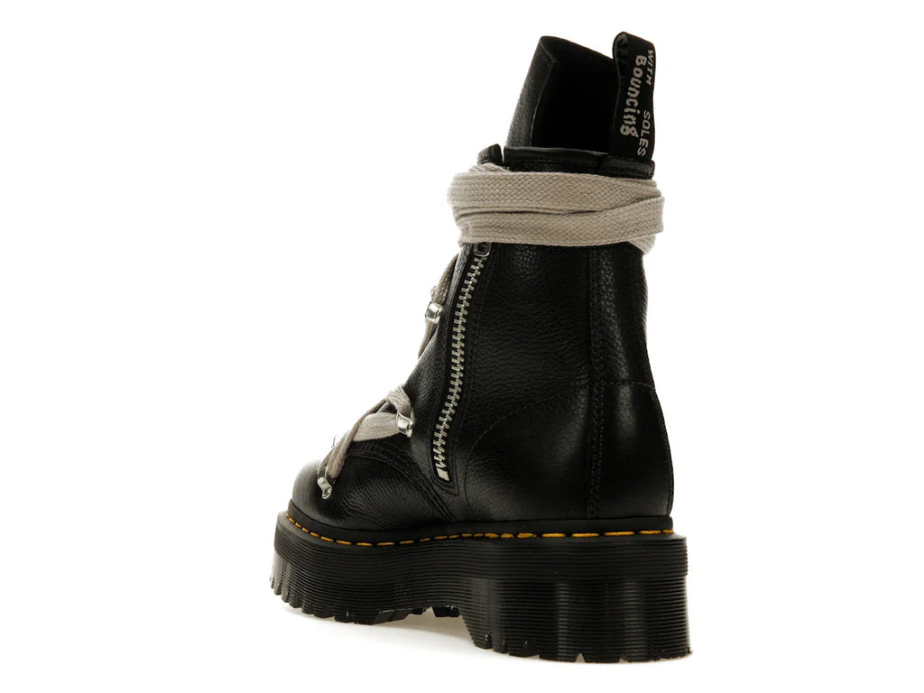 Dr. Martens 1460 Quad Ledersohle Pentagramm-Schnürstiefel Rick Owens Schwarz