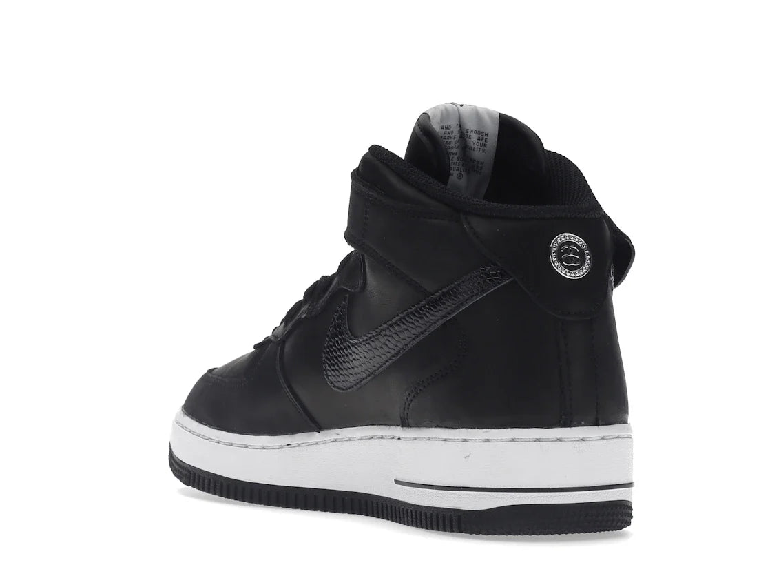 Nike Air Force 1 Mid Stussy Schwarz Weiß
