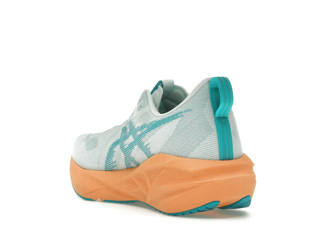 ASICS Novablast 5 Beruhigende Meereswellen-Türkis-Orange