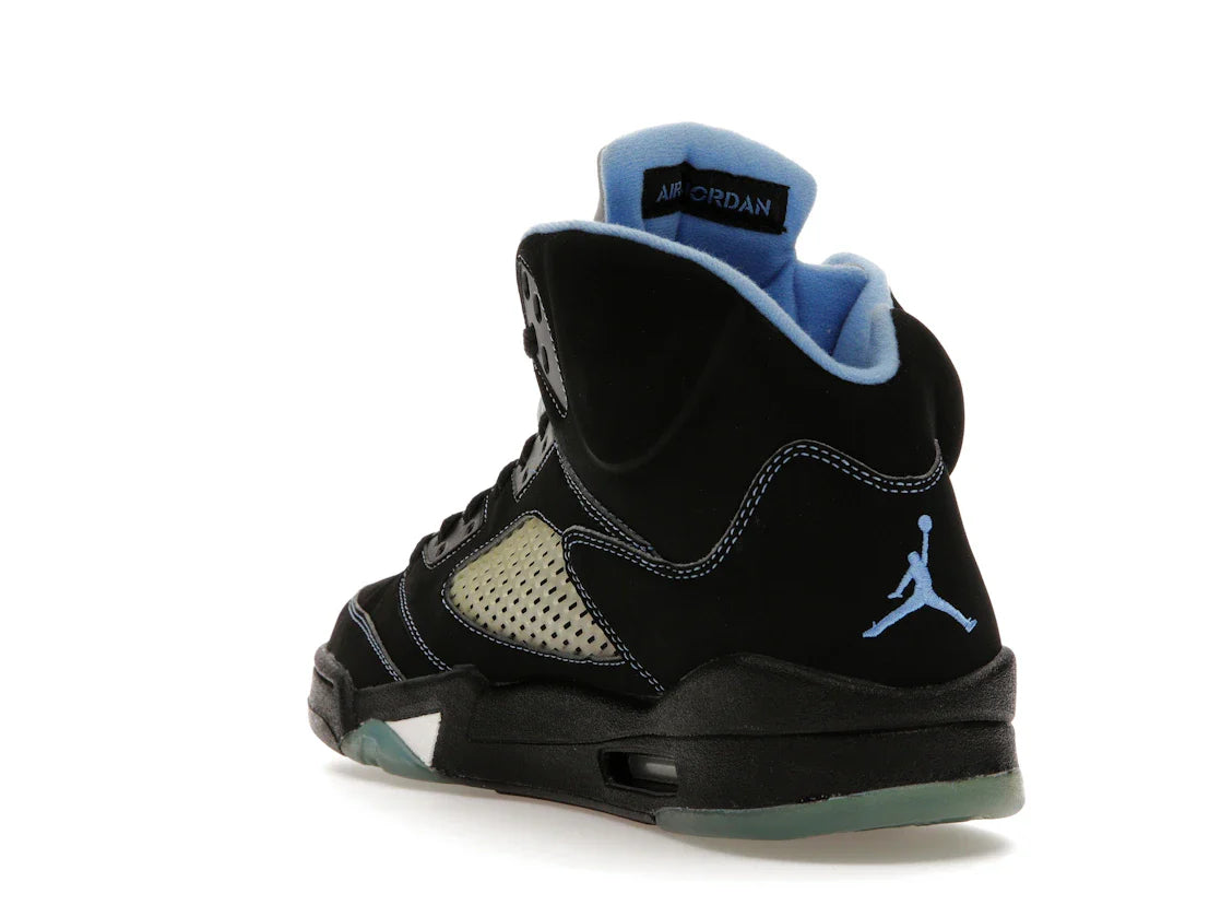 Jordan 5 Retro Schwarz/University Blue