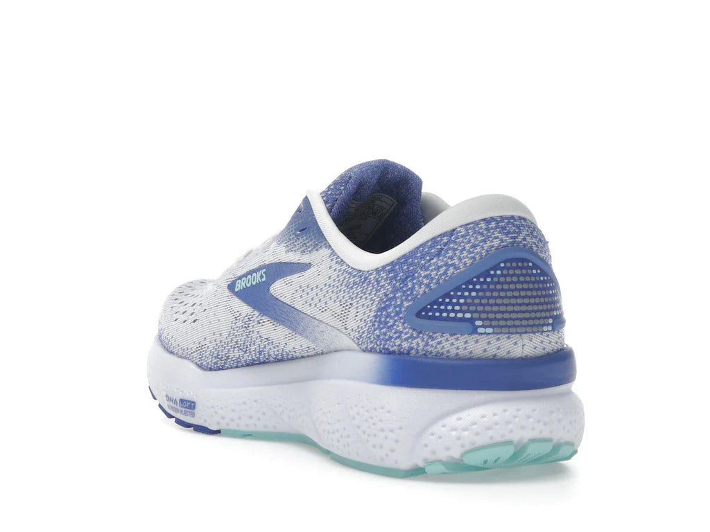 Brooks Ghost 16 White Amparo Blue Limpet Shell (Damen)