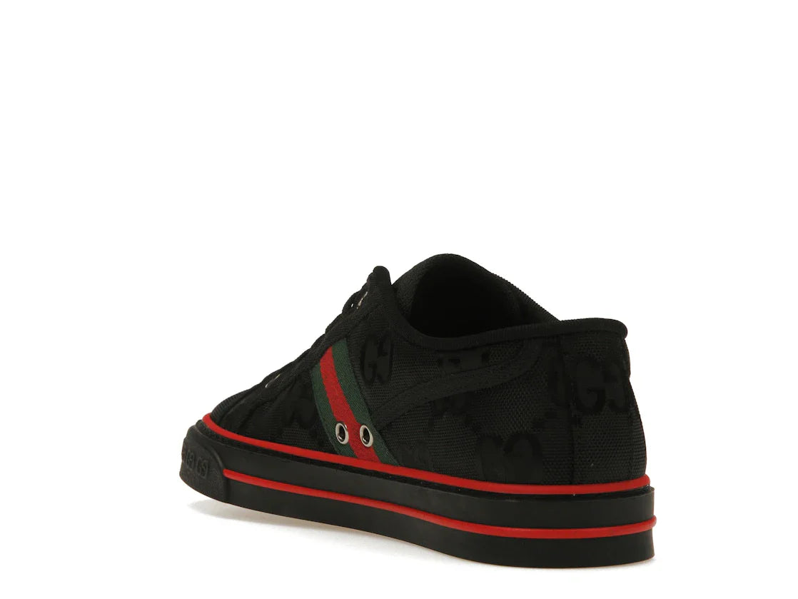 Gucci Off The Grid Tennis 1977 Low ECONYL Schwarz GG Grün Rot