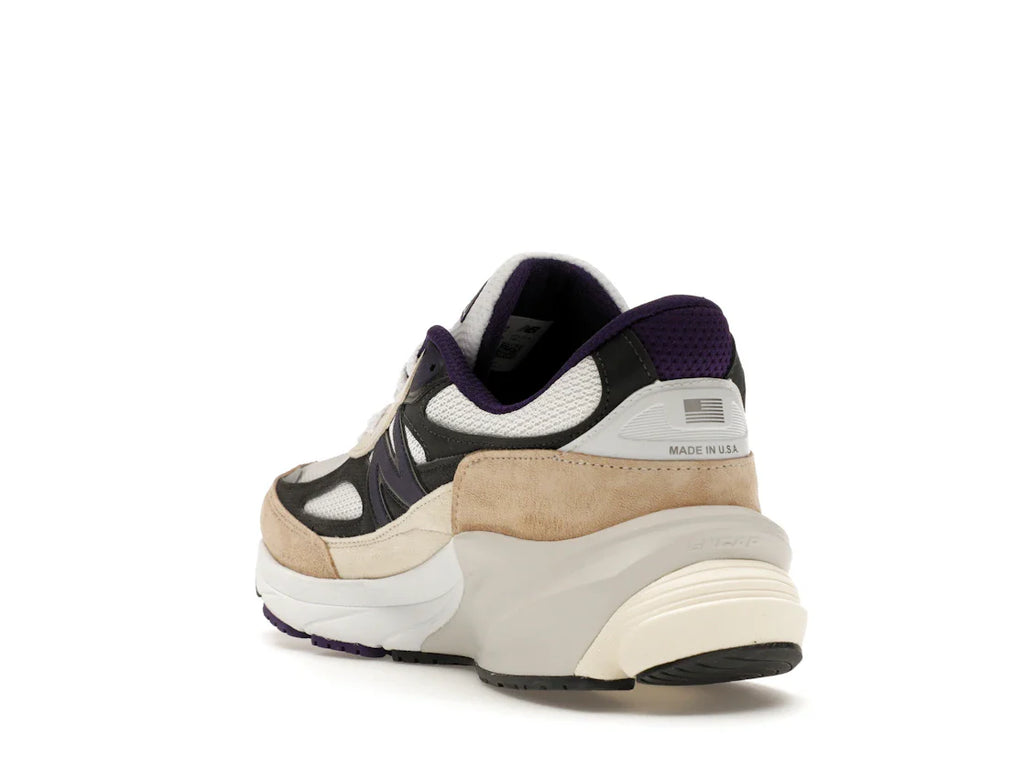 New Balance 990v6 MiUSA Teddy Santis Weiß Schwarz Pflaume