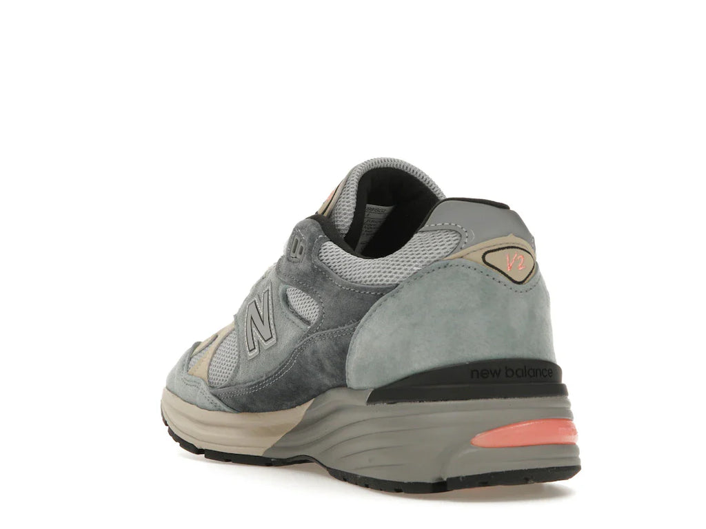 New Balance 991 MiUK Silber Blau Turbulenz