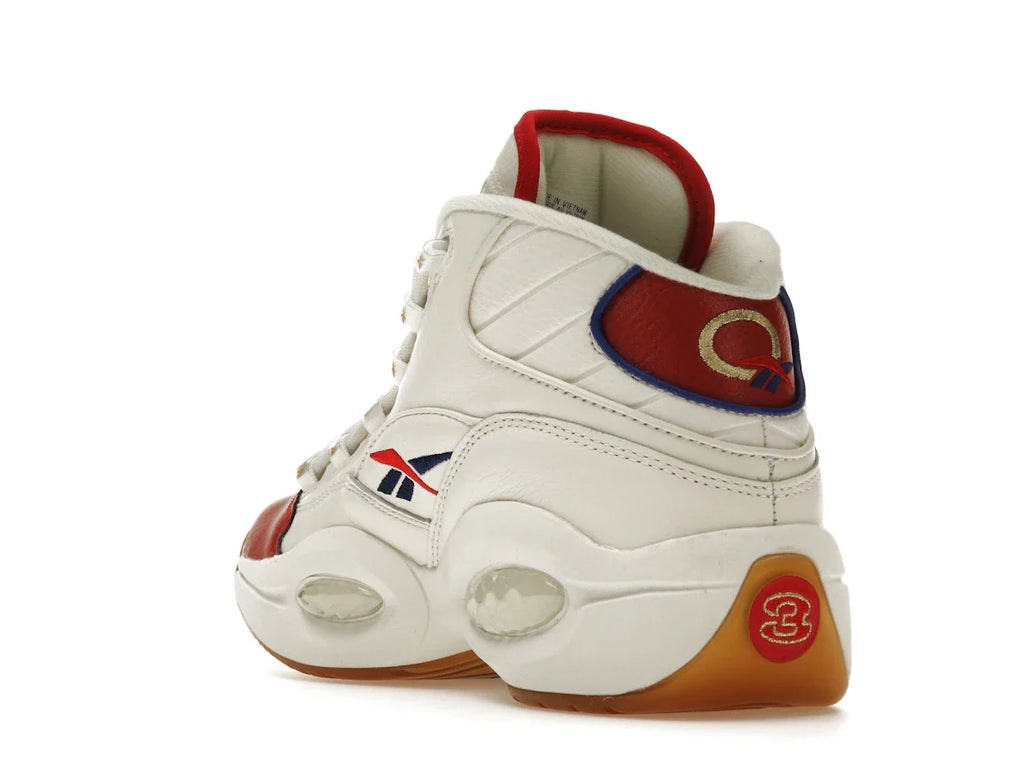 Reebok Question Mid Weiß Rot Blau