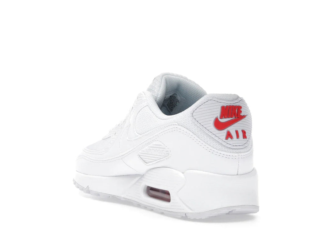 Nike Air Max 90 Weiß Hellkarmesinrot