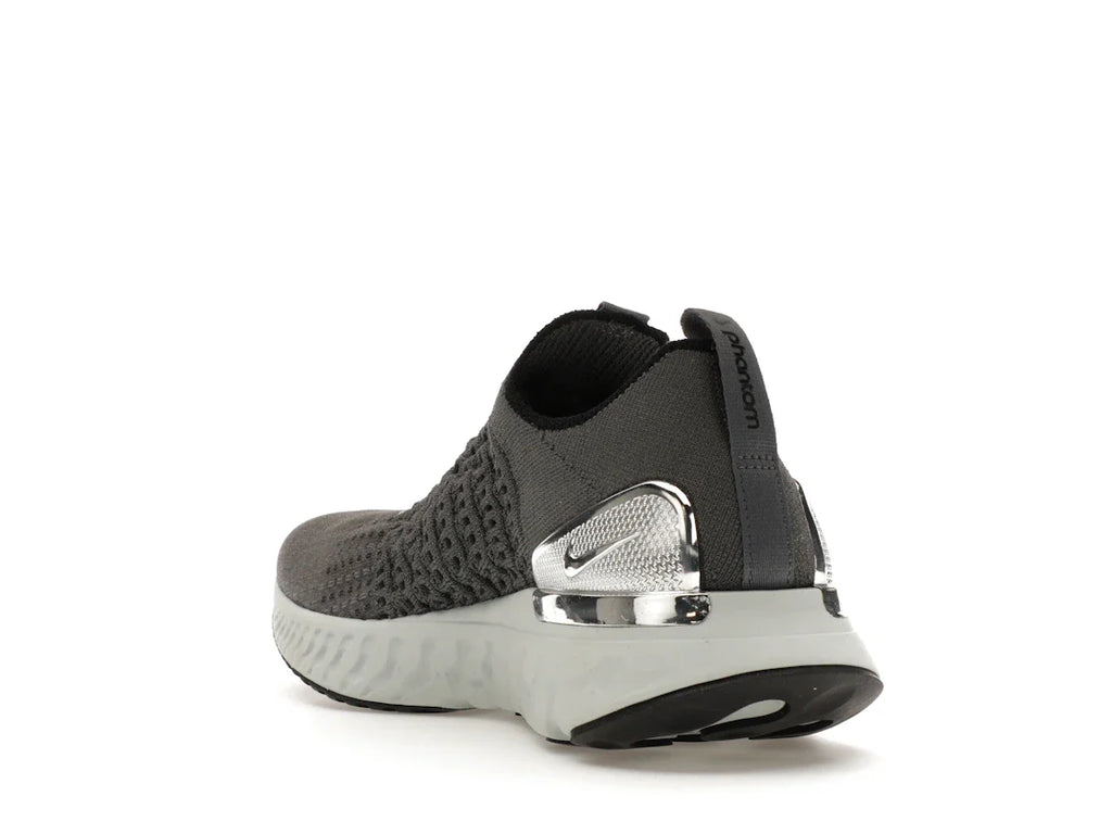 Nike React Phantom Run Flyknit 2 Eisengrau Silber