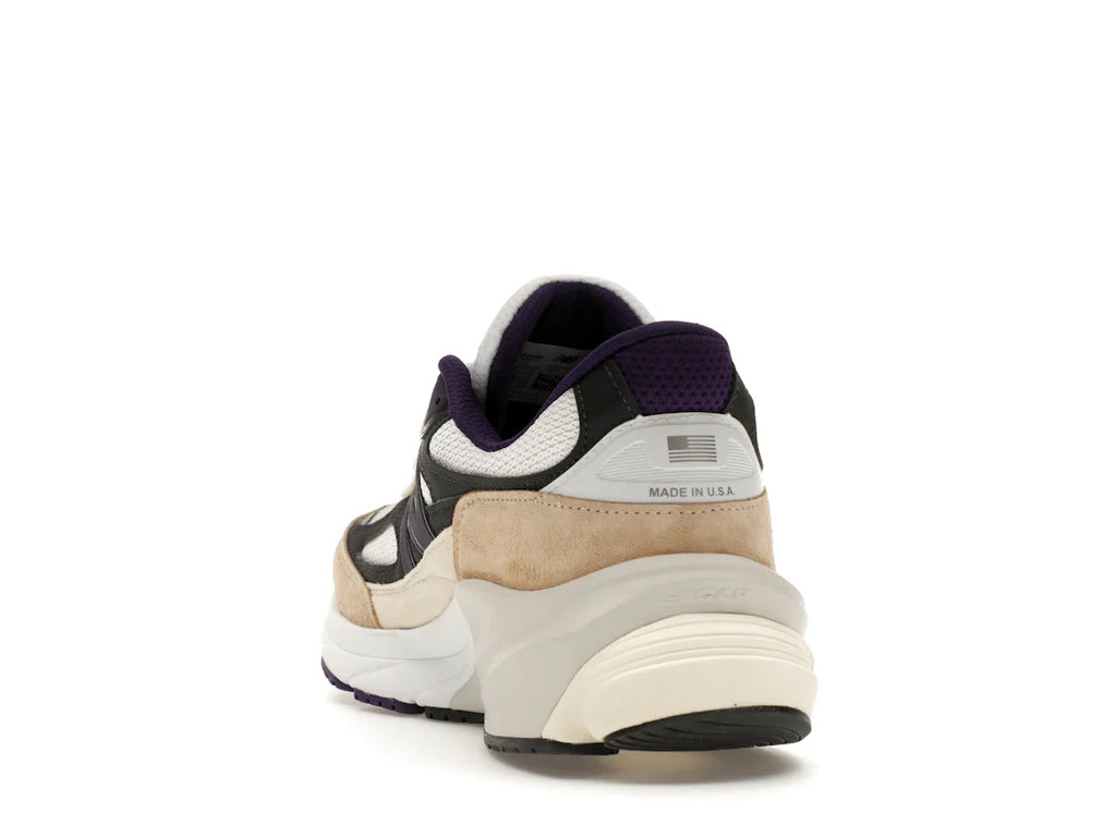 New Balance 990v6 MiUSA Teddy Santis Weiß Schwarz Pflaume