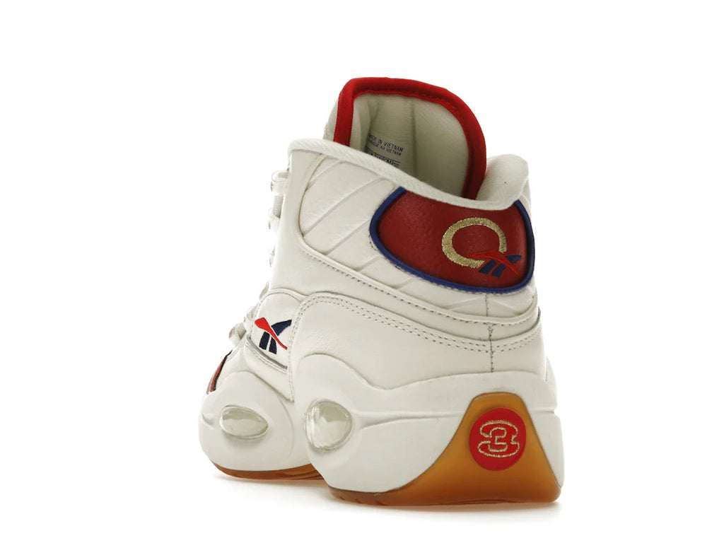Reebok Question Mid Weiß Rot Blau