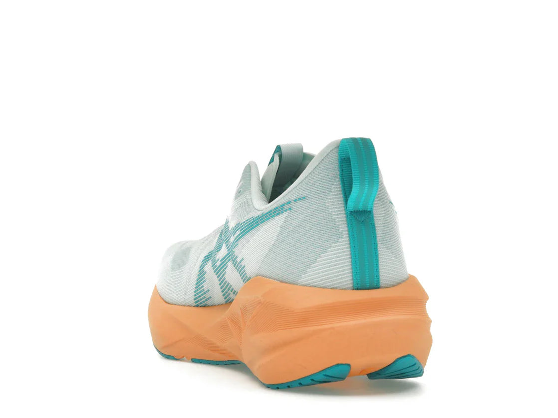 ASICS Novablast 5 Beruhigende Meereswellen-Türkis-Orange