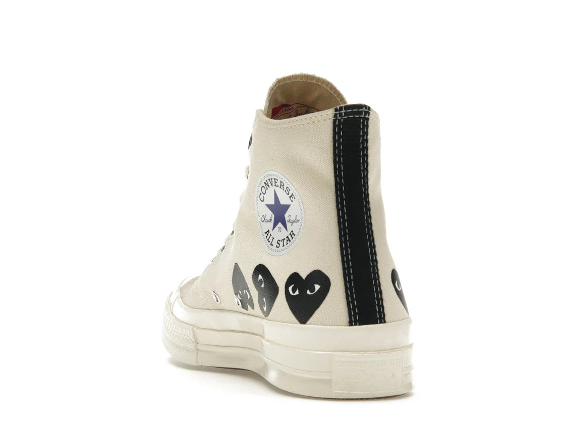 Converse Chuck Taylor All Star 70 Hi Comme des Garcons PLAY Multi-Heart Milk