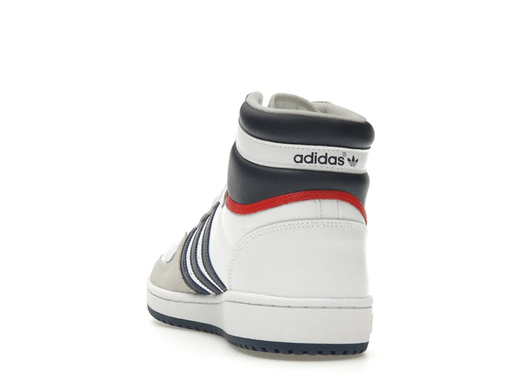 adidas Top Ten Hi Weiß Marineblau Rot