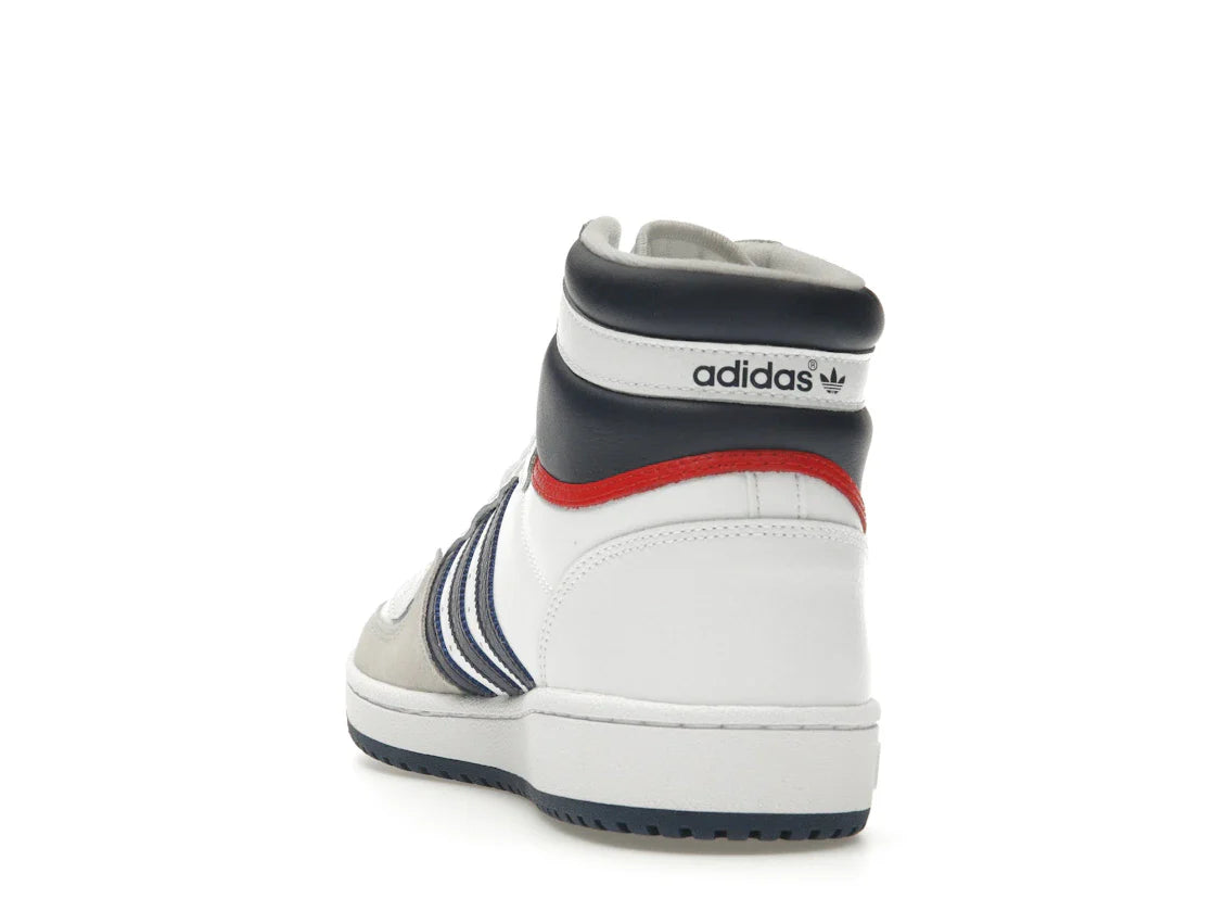 adidas Top Ten Hi Weiß Marineblau Rot