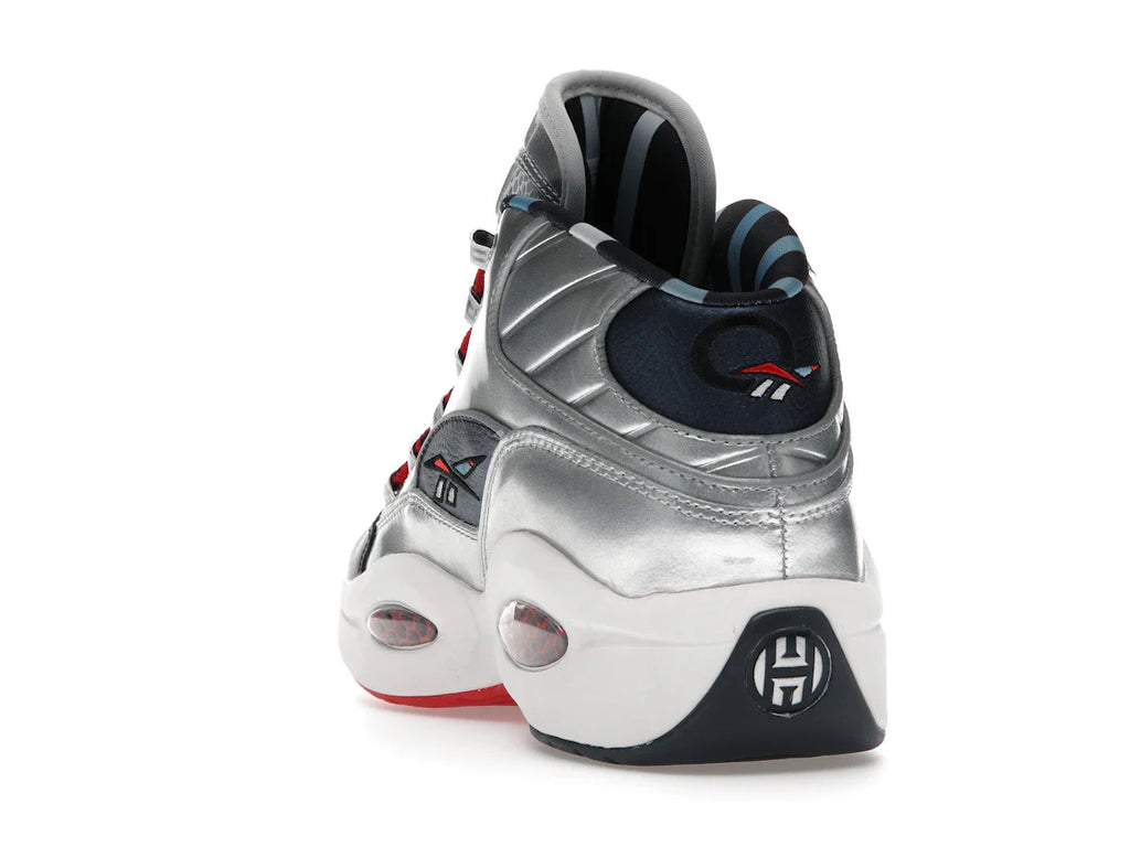 Reebok Question Mid Iverson x Harden Silber