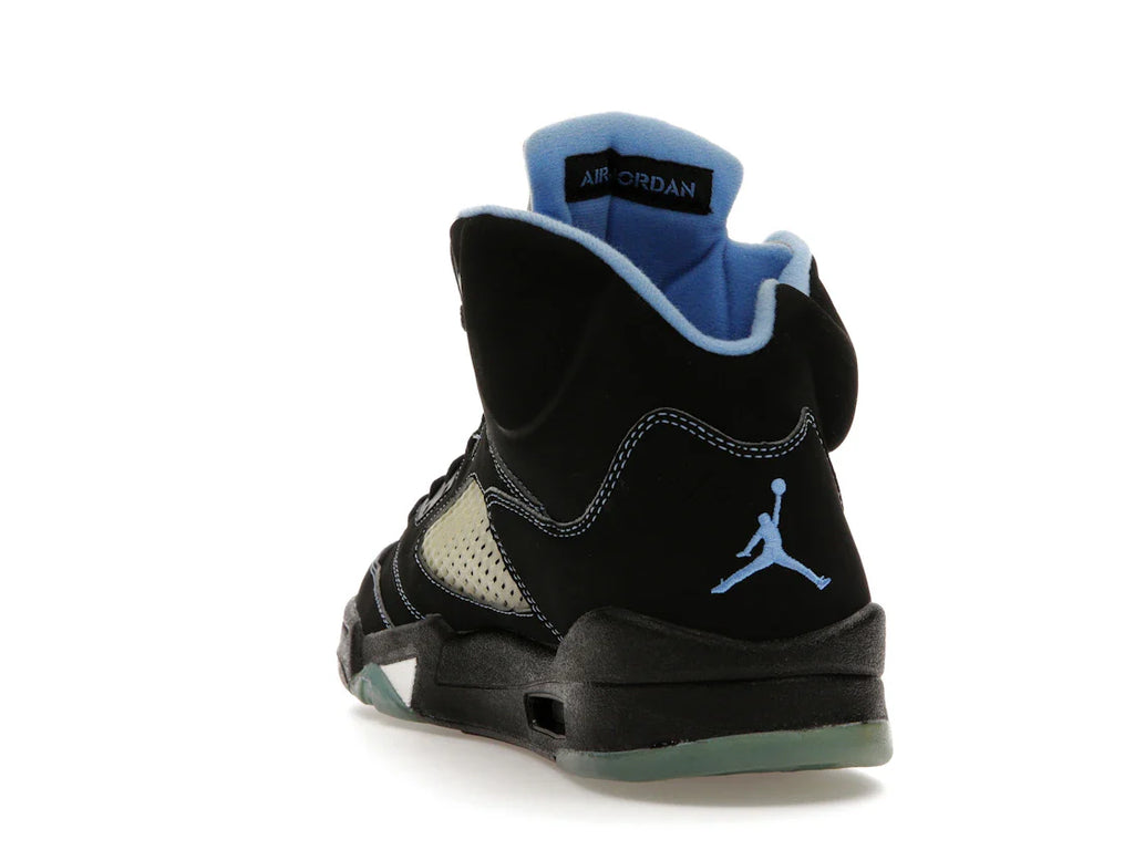 Jordan 5 Retro Schwarz/University Blue