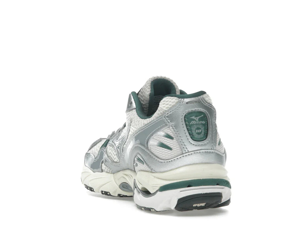 Mizuno Wave Rider 10 Weiß Schiefer Bistro Grün