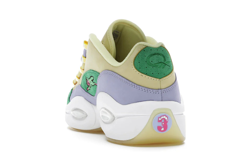 Reebok Question Low BBC Ice Cream Running Dog Gelbgrün