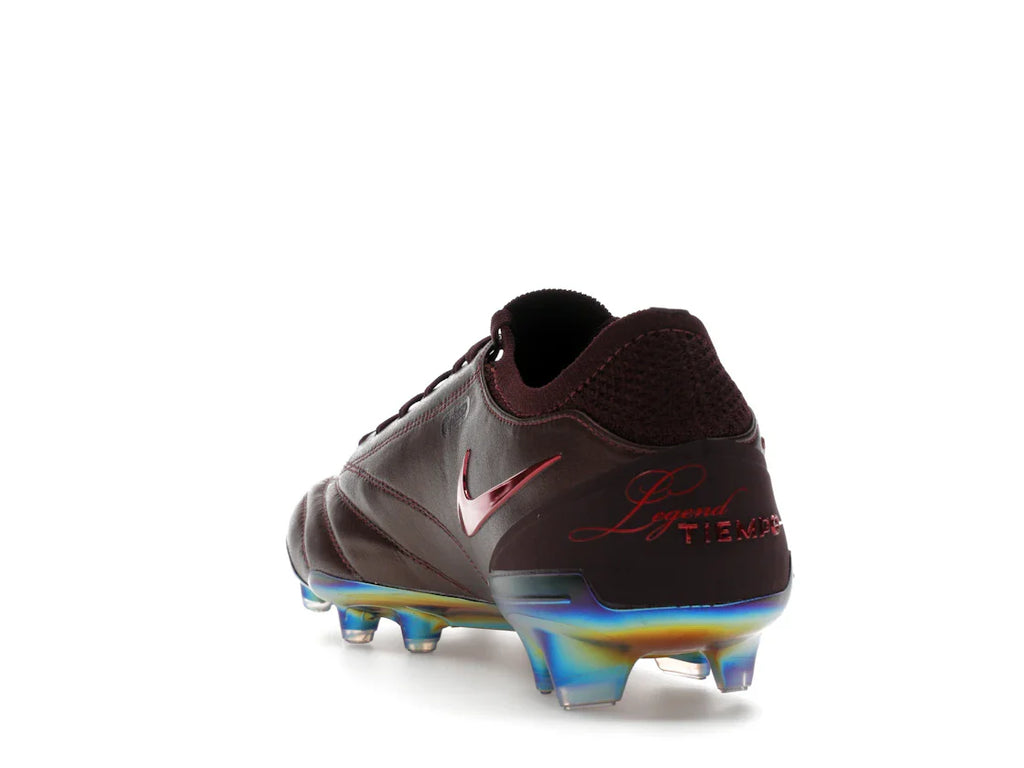 Nike Tiempo Legend 10 Elite Luxe FG Montebelluna Leder Portwein