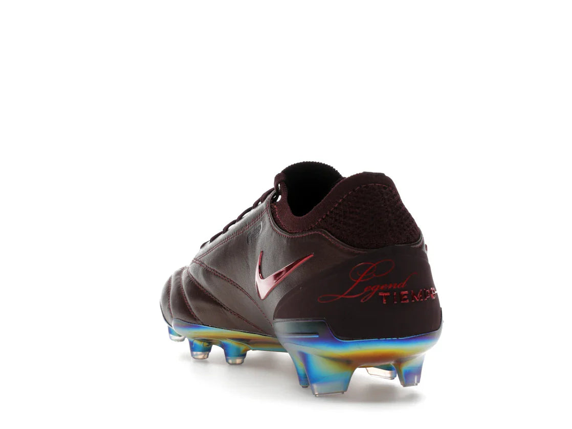 Nike Tiempo Legend 10 Elite Luxe FG Montebelluna Leder Portwein
