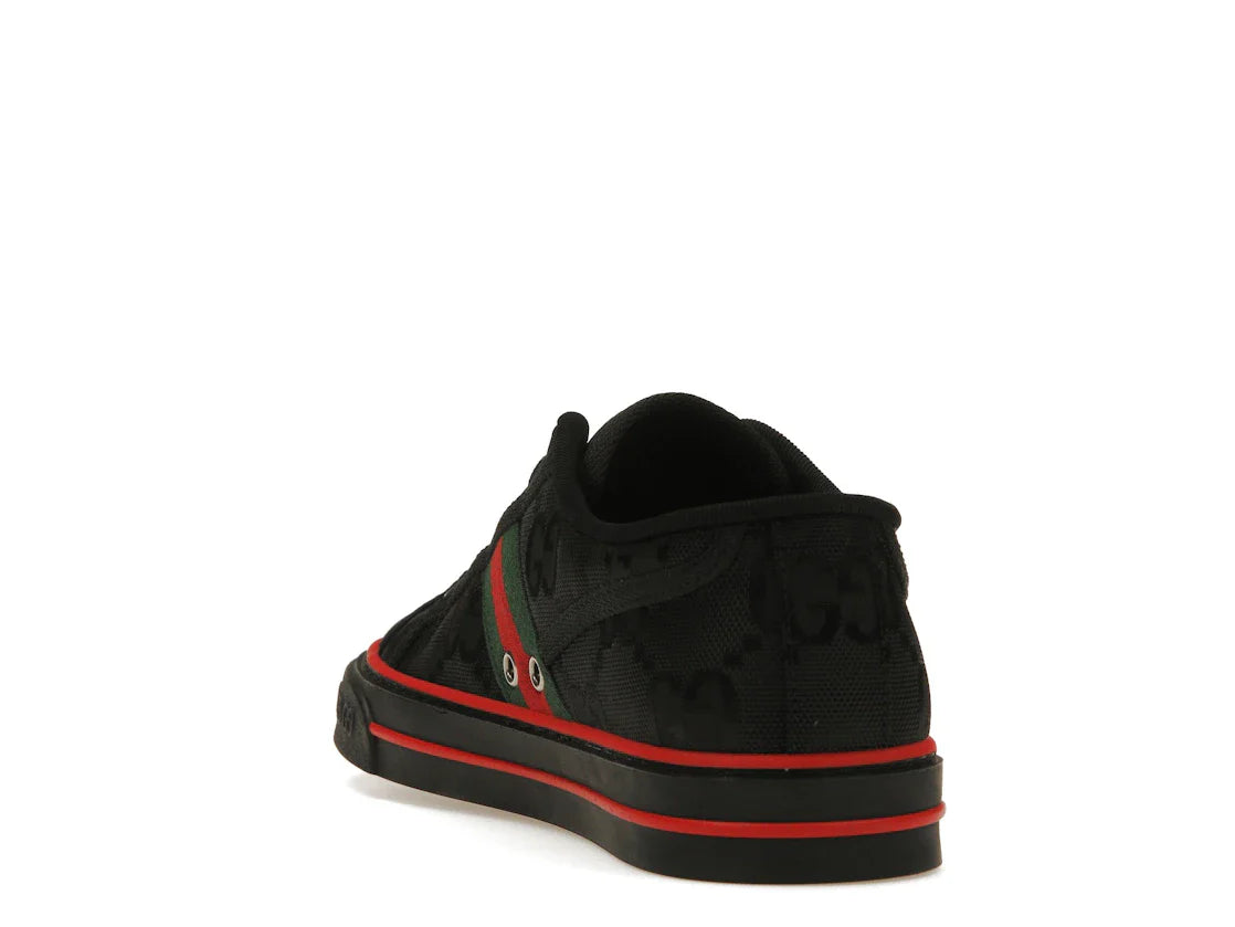 Gucci Off The Grid Tennis 1977 Low ECONYL Schwarz GG Grün Rot