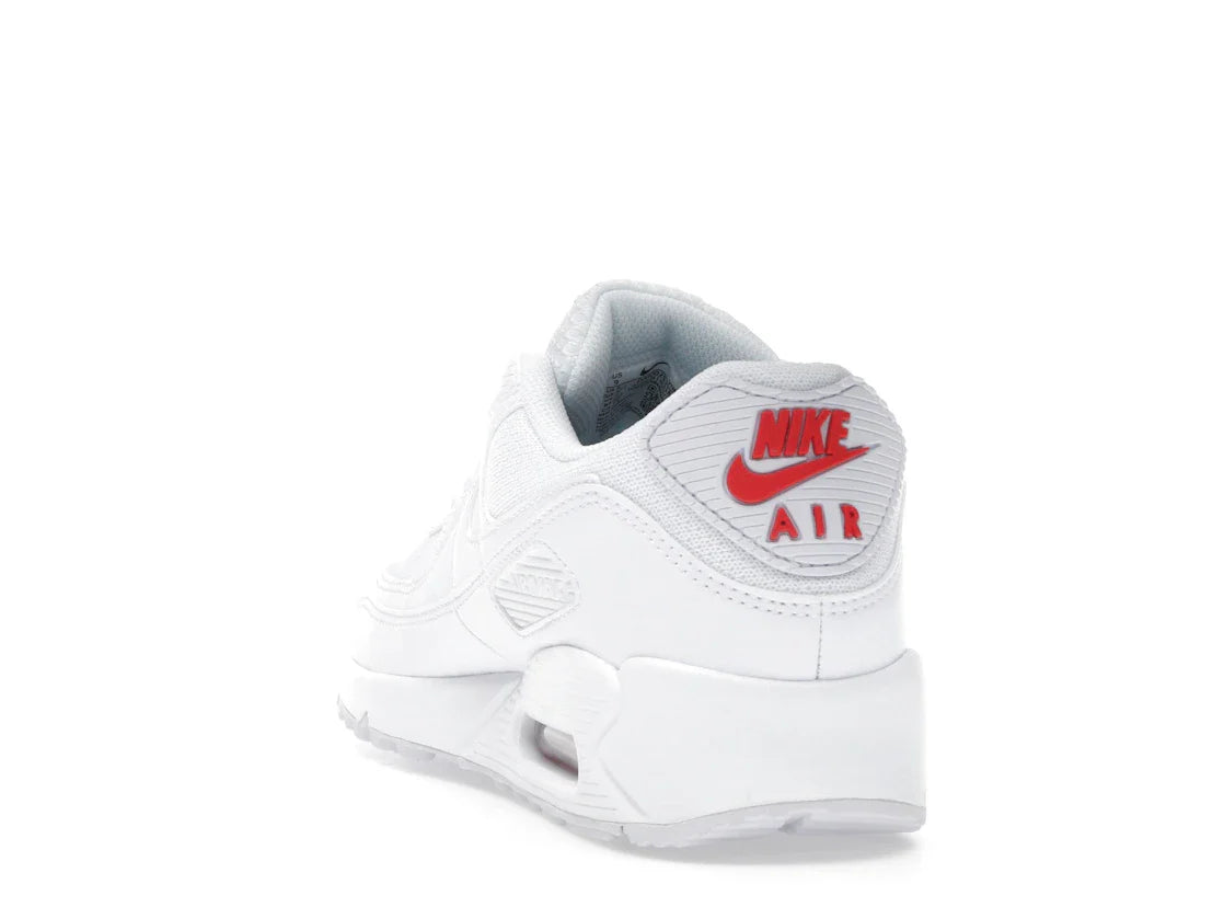 Nike Air Max 90 Weiß Hellkarmesinrot