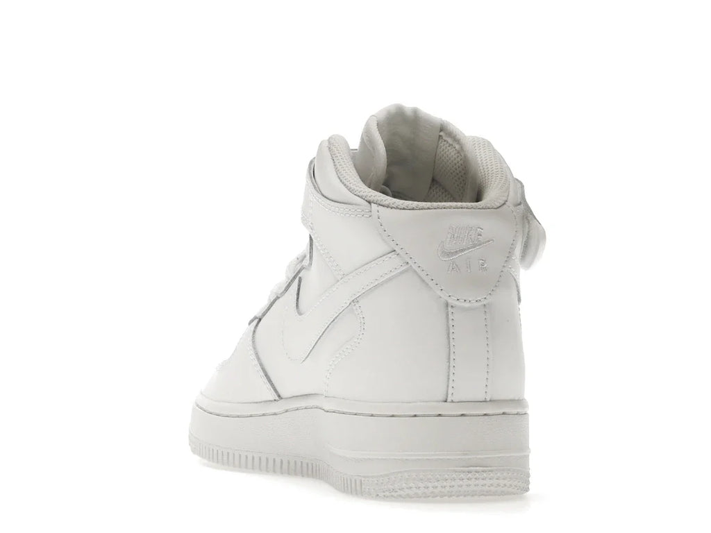 Nike Air Force 1 Mid LE Triple White (GS)