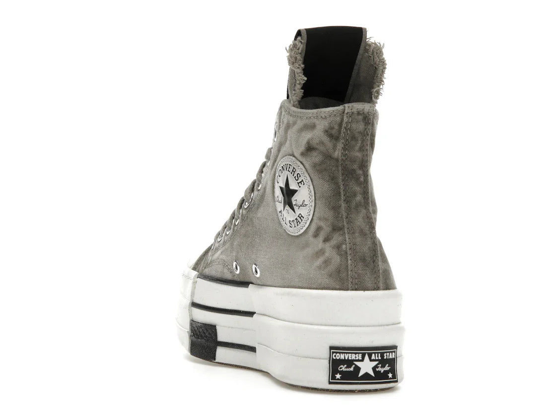 Converse DBL DRKSTAR Chuck Taylor All Star 70 Hi Rick Owens DRKSHDW Overdye Concrete