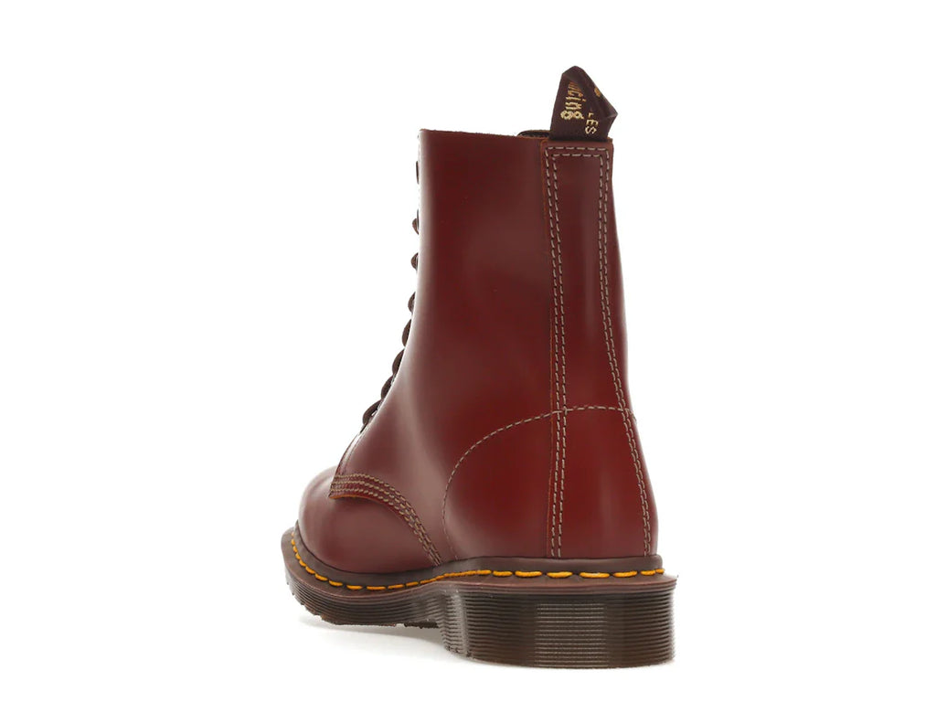 Dr. Martens 1460 Vintage Schnürstiefel, hergestellt in England, oxbloodfarben, Quilon