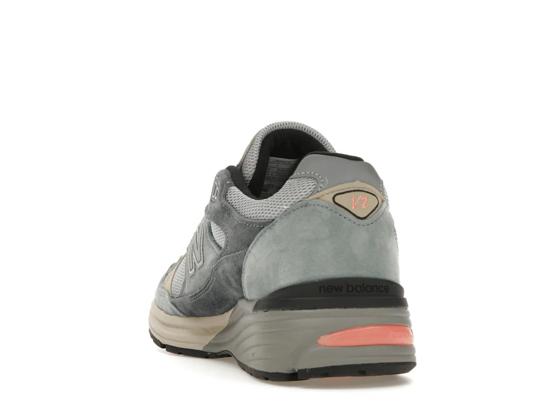New Balance 991 MiUK Silber Blau Turbulenz