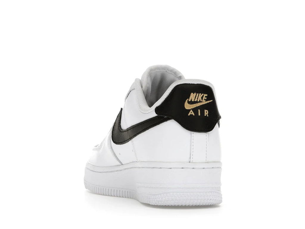 Nike Air Force 1 Low '07 Essential Weiß Schwarz Gold Mini Swoosh (Damen)