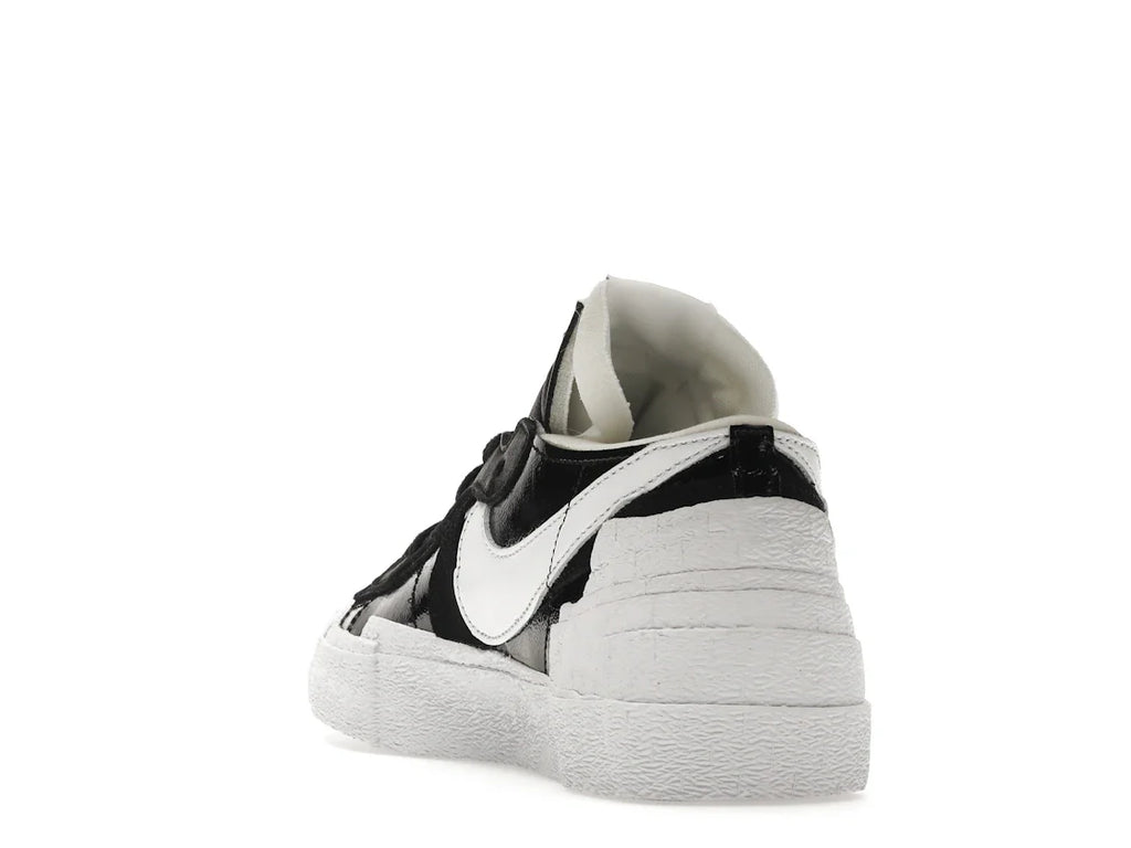 Nike Blazer Low Sacai Schwarzes Lackleder