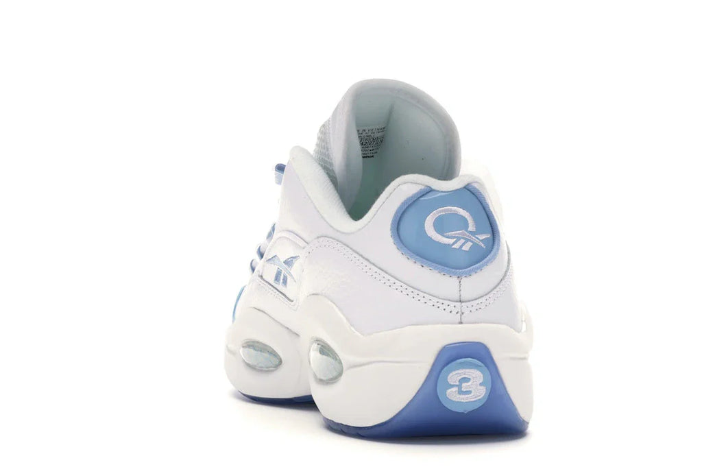 Reebok Question Low Patent Toe Carolina Blue