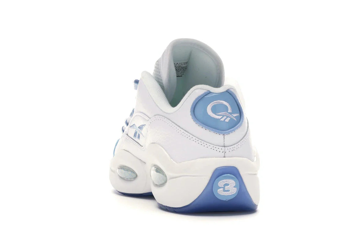 Reebok Question Low Patent Toe Carolina Blue