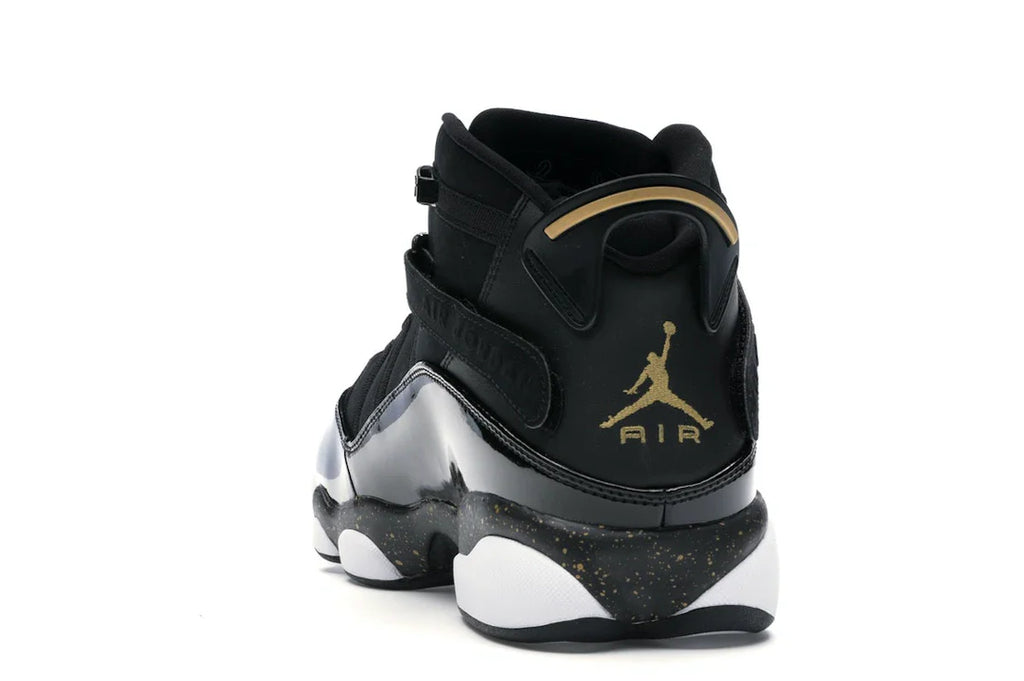 Jordan 6 Rings Schwarz Metallic Gold Weiß