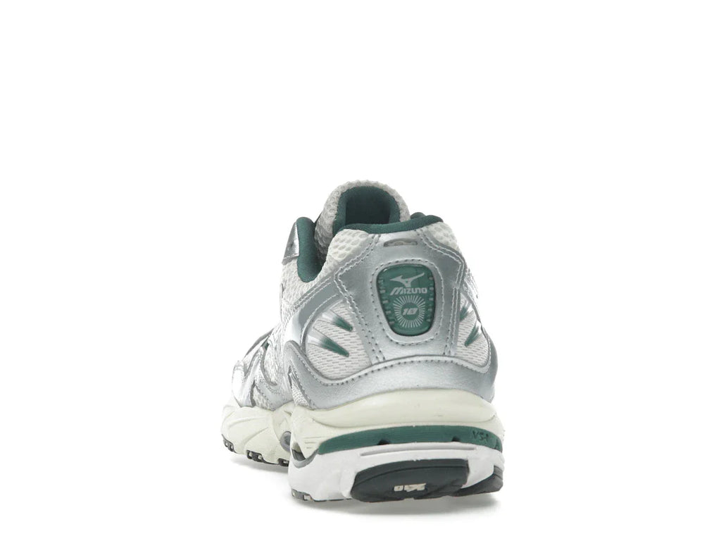 Mizuno Wave Rider 10 Weiß Schiefer Bistro Grün