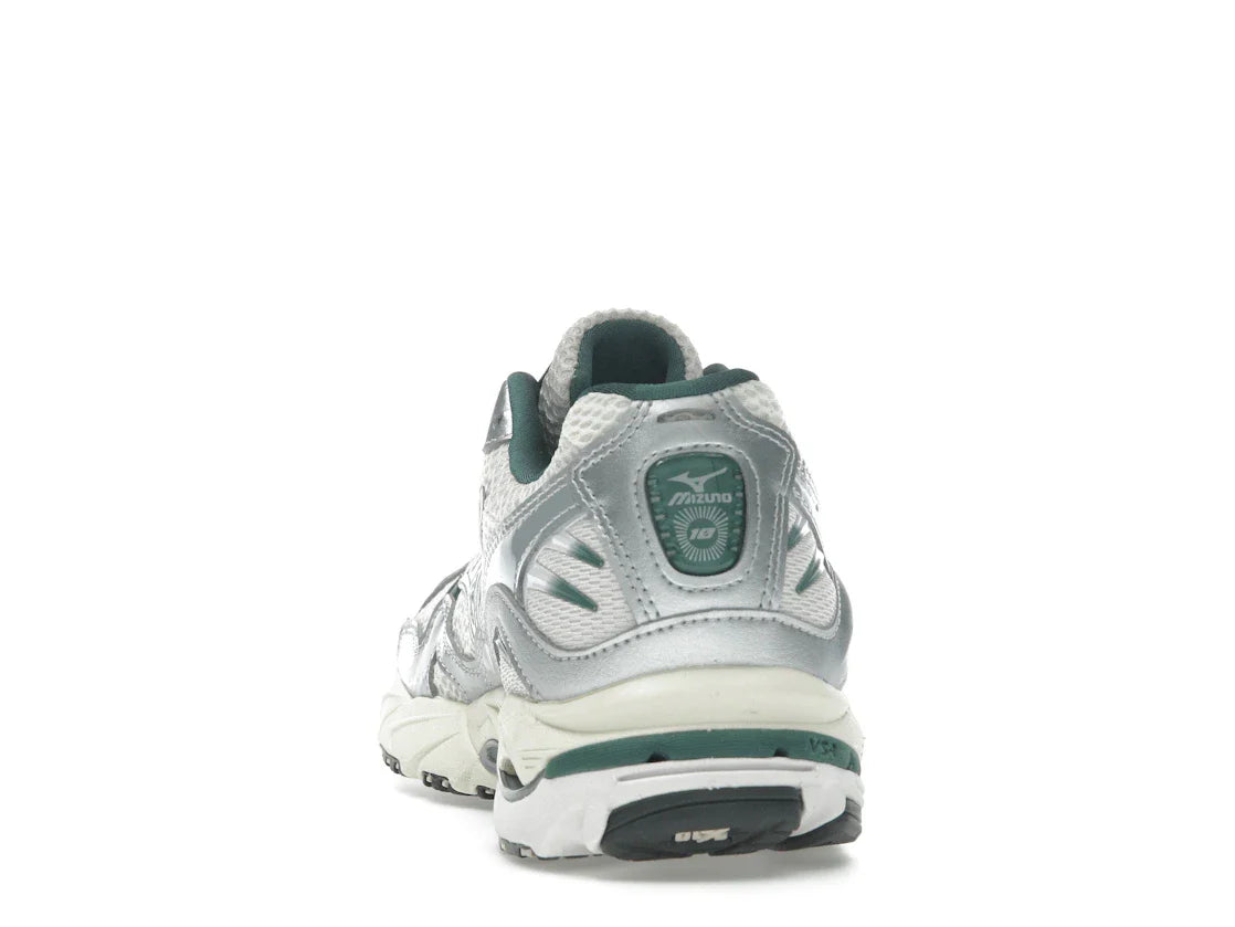 Mizuno Wave Rider 10 Weiß Schiefer Bistro Grün