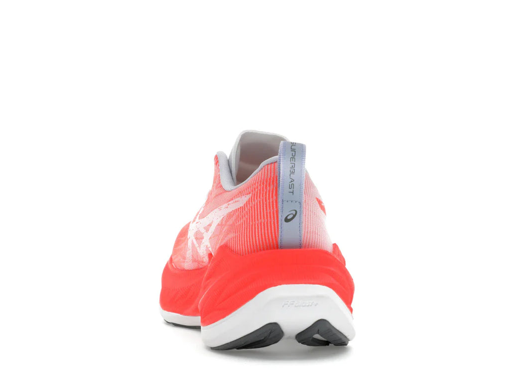 ASICS Superblast Weiß Sonnenaufgang Rot