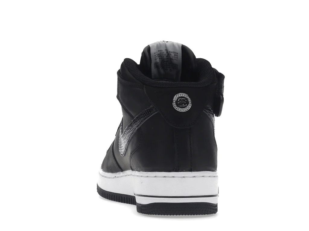 Nike Air Force 1 Mid Stussy Schwarz Weiß