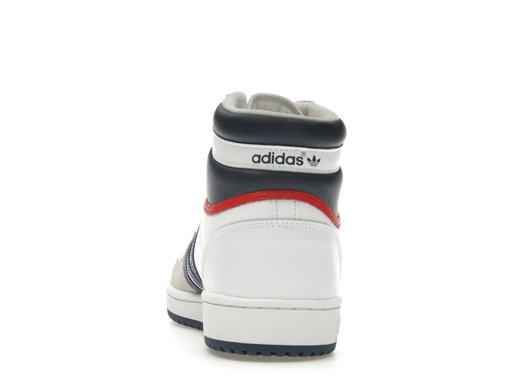 adidas Top Ten Hi Weiß Marineblau Rot