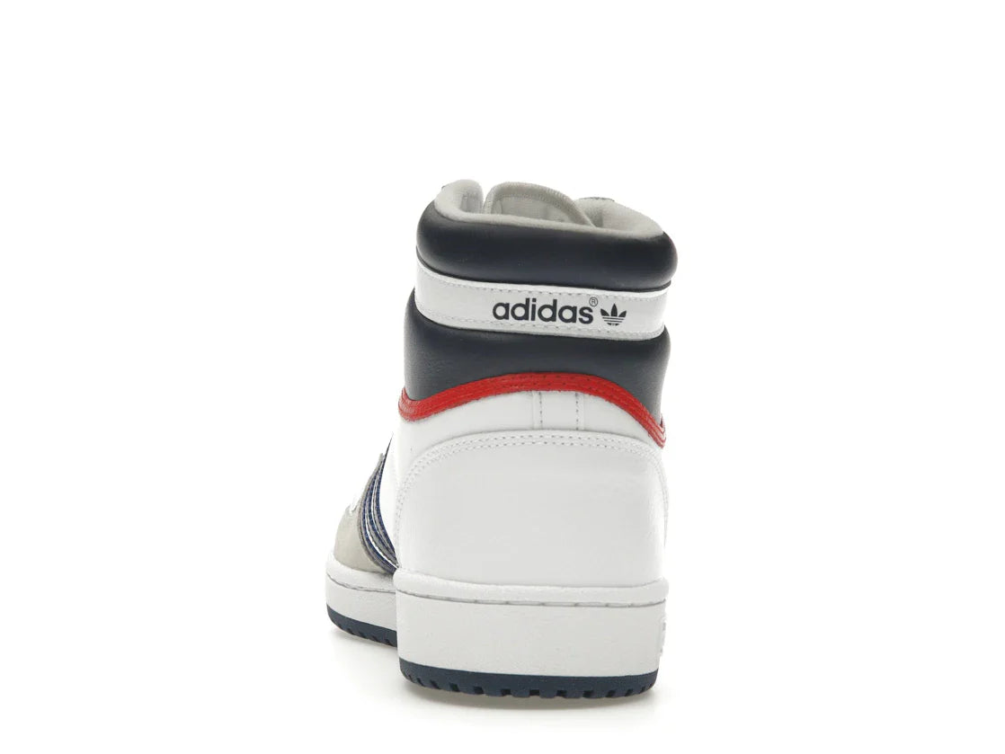 adidas Top Ten Hi Weiß Marineblau Rot