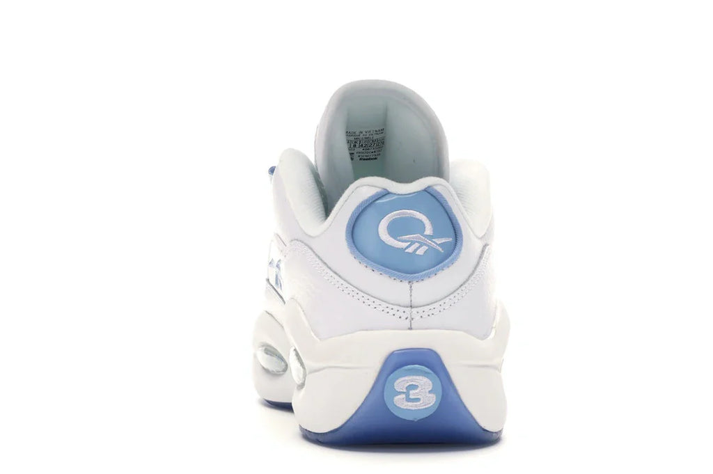 Reebok Question Low Patent Toe Carolina Blue