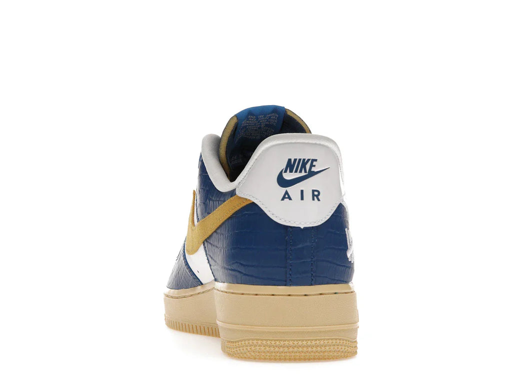 Nike Air Force 1 Low SP Undefeated 5 On It Blau Gelb Croc